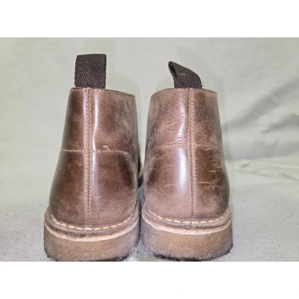 1901 Mens Brown Leather Lace Up Chukka Boots Desert Boots Size 11